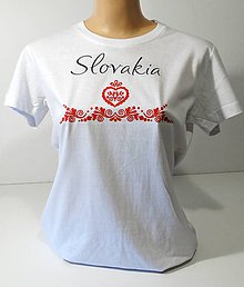 Topy, tričká, tielka - Tričko folk SLOVAKIA - 8414473_