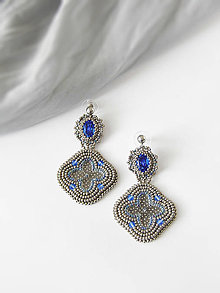 Náušnice - Viktoriánske starostrieborné náušnice  / Victorian old silver earrings - 8419138_