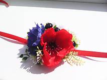 Náramky - Kvetinový náramok pre družičku "...farby lúčnych kvietkov..." - 8420078_