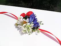 Náramky - Kvetinový náramok pre družičku "...farby lúčnych kvietkov..." - 8420080_