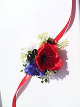 Náramky - Kvetinový náramok pre družičku "...farby lúčnych kvietkov..." - 8420082_