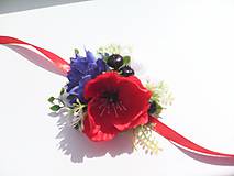 Náramky - Kvetinový náramok pre družičku "...farby lúčnych kvietkov..." - 8420083_