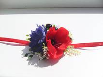 Náramky - Kvetinový náramok pre družičku "...farby lúčnych kvietkov..." - 8420084_