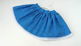 Detské oblečenie - Modrá suknička - 8419621_