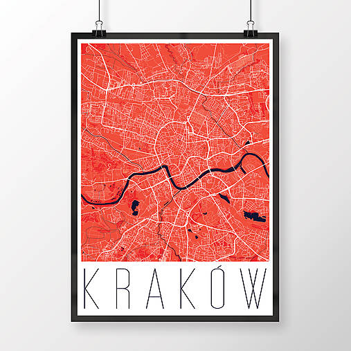 Obrazy - KRAKOV, moderný, červený - 8419891_