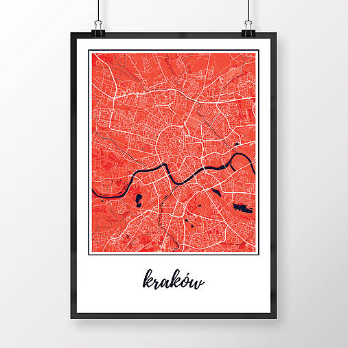 Obrazy - KRAKOV, klasický, červený - 8419897_