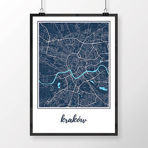 Obrazy - KRAKOV, klasický, tmavomodrý - 8420169_