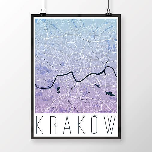 Obrazy - KRAKOV, moderný, modro-fialový - 8420518_