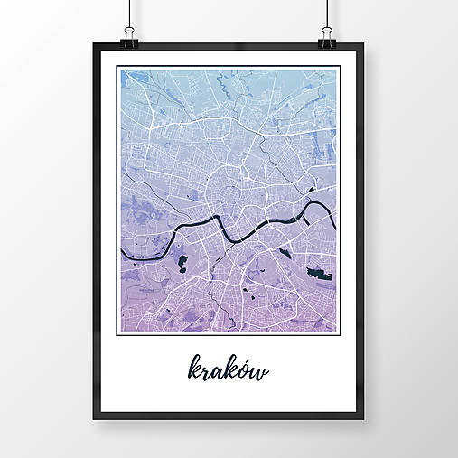 Obrazy - KRAKOV, klasický, modro-fialový - 8420520_