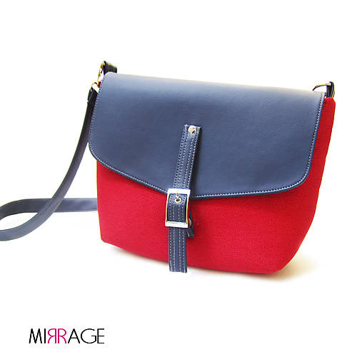 Kabelky - Cameron n.30 navy & red - 8420712_