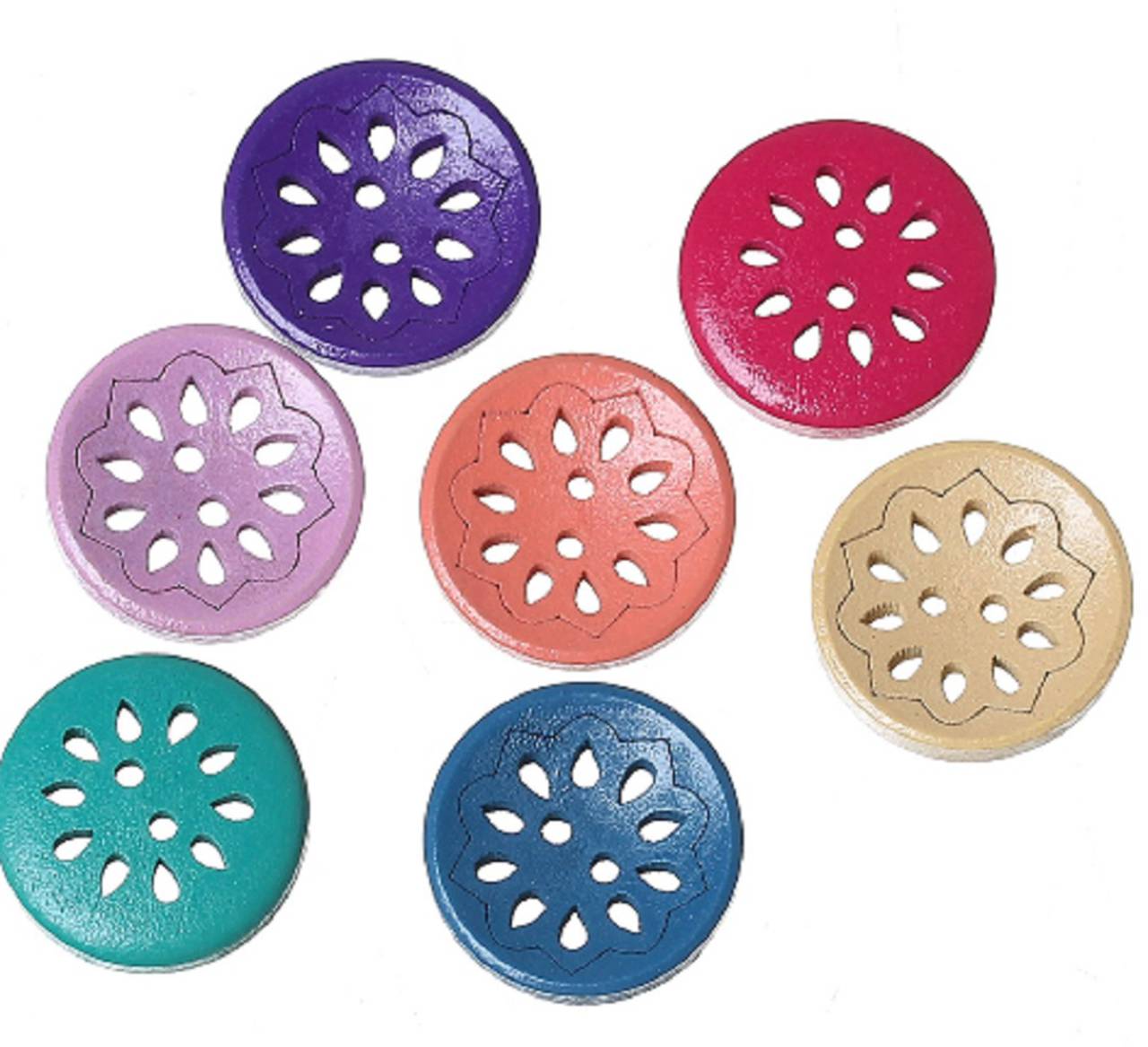 G102 Gombík drevený dierkovaný 1,8 cm