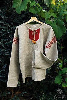 Pánske oblečenie - Mužská ľanová košeľa Ľubomír II. - 8427951_