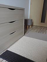 Úžitkový textil - Trojfarebný bavlnený koberec - 8431600_