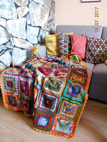 Úžitkový textil - Chalupárska deka "KLIMTOVKA" veľká 195 x 215 svieža - 8434525_