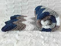 Detský textil - Háčkovaná deka pre fešáka :) - 8434053_