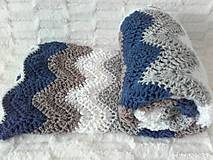 Detský textil - Háčkovaná deka pre fešáka :) - 8434054_