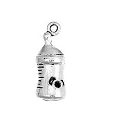 Komponenty - Prívesok strieborný dojčenská fľaška 2,0 cm - 8441718_