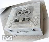 Svadobná krabica MR&MRS s 3D ornamentom :)