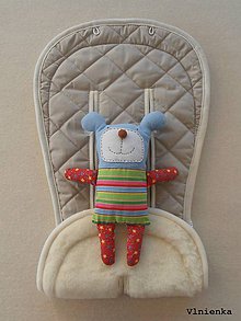 Detský textil - Bugaboo Seat Liner SAND fabric/ Podložka do kočíka béžová Elegant prešitie na mieru - 8443163_