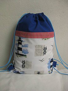 Detské tašky - batoh "Námornícky" - 8443455_
