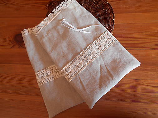 Úžitkový textil - Prírodné plátenné na bylinky, hríby - 8445055_