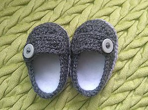 Ponožky, pančuchy, obuv - Papučky/capačky pre novorodenca - 8449671_