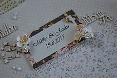 Papiernictvo - Originálny romantický svadobný fotoalbum - 8455663_