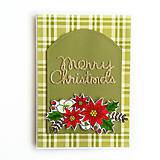 Papiernictvo - Pohľadnica "Merry Christmas" - 8463744_