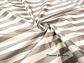 Textil - Bavlnená látka - pásiky šedé - cena za 10 cm - 8474670_