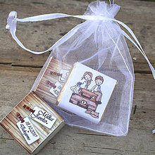 Darčeky pre svadobčanov - Čokoládky Na spoločnej ceste - 8475450_