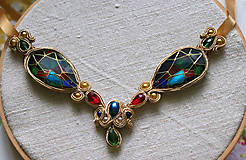 Náhrdelníky - Perla z krajiny cédrov - šujtáš náhrdelník - 8473773_