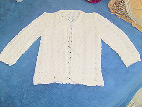 Detské oblečenie - Detský pletený svetrík - 8479638_