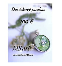 Darčekové poukážky - Darčekový poukaz v hodnote 100 eur - 8482912_