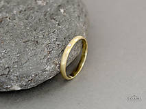 Prstene - 585/1000 zlatý zásnubný prsteň s diamantom - 8488369_