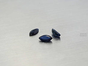 Minerály - ZAFÍR prírodný sýto modrý markýza 8 x 4 mm Difúzia - 8491095_