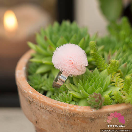 Prstene - Pom pom prsteň - 8494538_