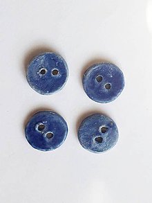 Materiál ručne robený - modré gombíky - 8494497_