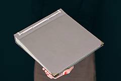 Papiernictvo - Fotoalbum klasický, papierový obal šedý so štruktúrou - 8494435_