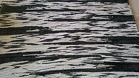 Úžitkový textil - Koberec Čierno-biely 160x74cm - 8494938_