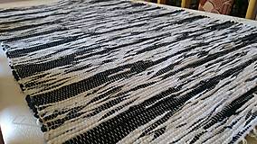 Úžitkový textil - Koberec Čierno-biely 160x74cm - 8494939_