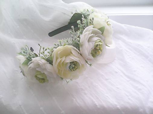 Ozdoby do vlasov - Parta do vlasov "...v zámockej záhrade..." - 8500338_