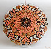 Dekorácie - Srdečná Mandala (farebné ladenie k interiéru) - 8504511_