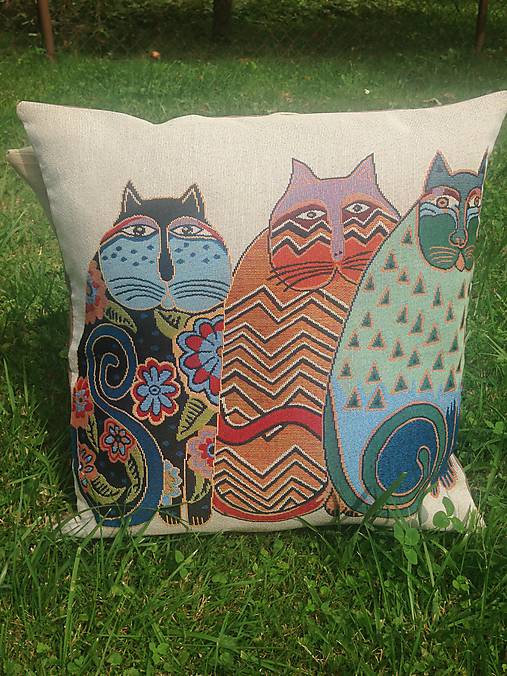 Úžitkový textil - Velký kočičí polštář - 8505486_