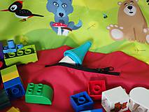 Detský textil - Vak na LEGO®kocky a hračky Zvieratká "S" - 8506544_