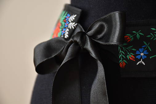 Opasky - folklórny opasok (Čierna) - 8507094_