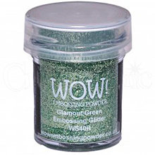 Nástroje - VÝPREDAJ! Wow! - Glamour Green zelený trblietavý embosovací prášok (15 ml) (WS40R) - 8506489_