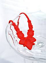 Náhrdelníky - Red Princess - červený náhrdelník - 8511244_