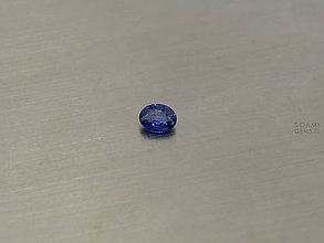 Minerály - ZAFÍR prírodný modrý ovál 5 x 4 mm  NAHRIEVANÝ - 8512441_