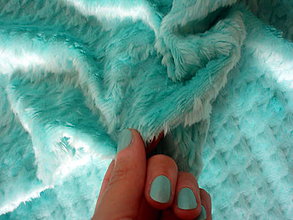 Textil - Original Minky  Embossed Houndstooth Cuddle Aruba - 8514413_