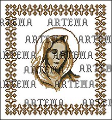 Návody a literatúra - M121 Panna Mária - predloha na vyšívanie - 8514566_
